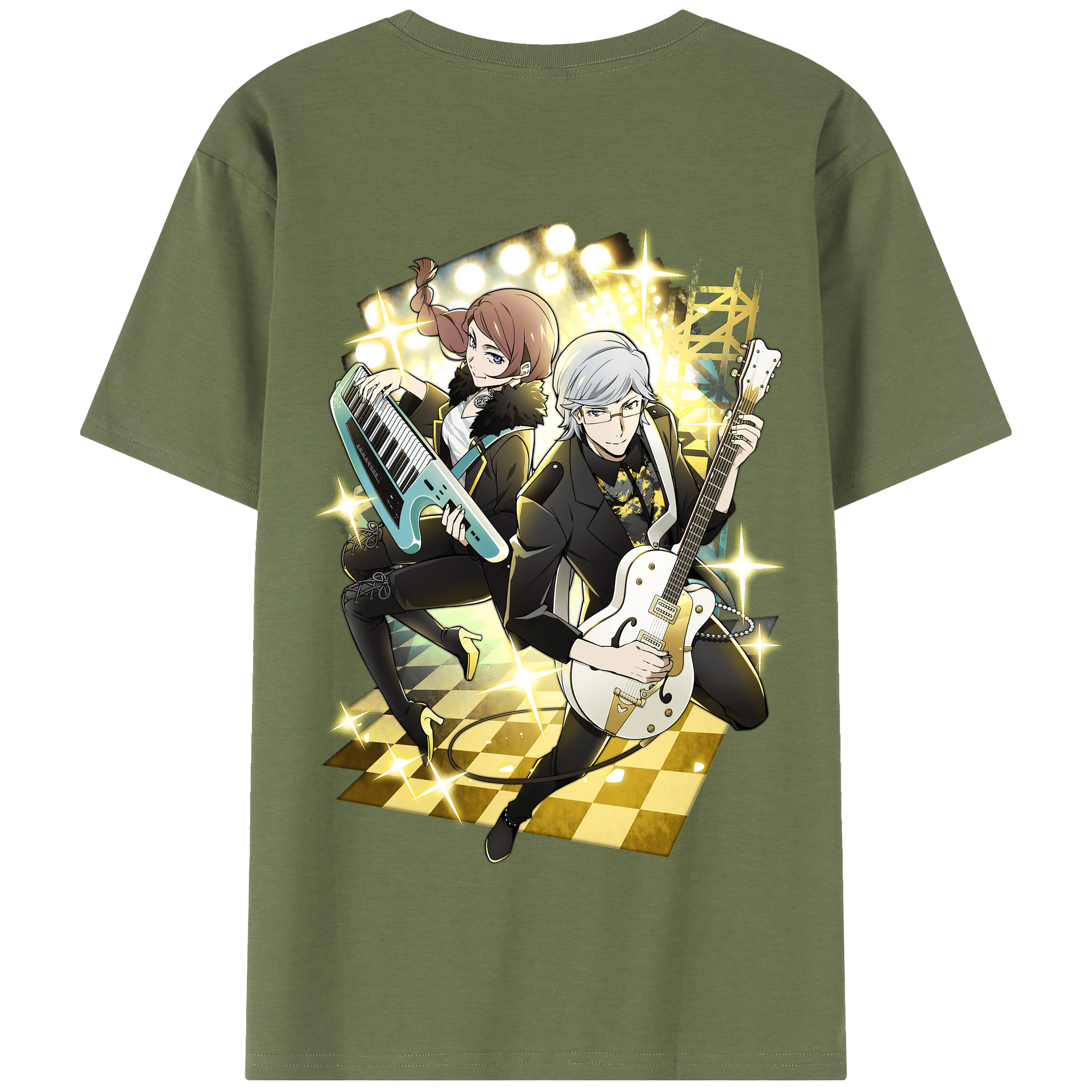 （画像用） 文豪ストレイドッグス Bungo Stray Dogs 綿100％半袖Tシャツ（背面プリント）